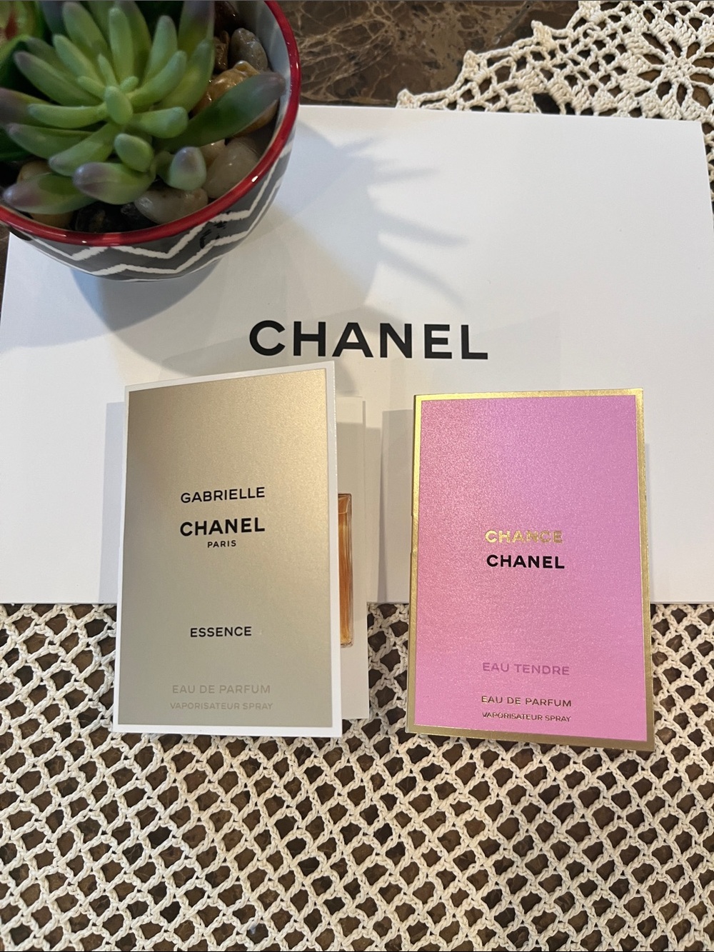 🆕 CHANEL Perfume Spray Samples Set of 2- Chanel Chance ~ Chanel Gabrielle